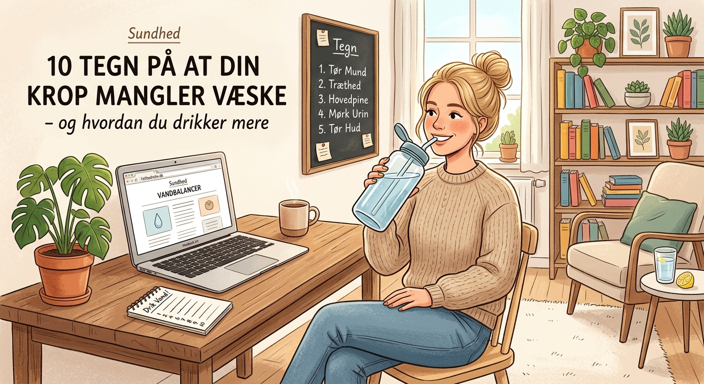 10 tegn på at din krop mangler væske - og hvordan du drikker mere - Illustration 2