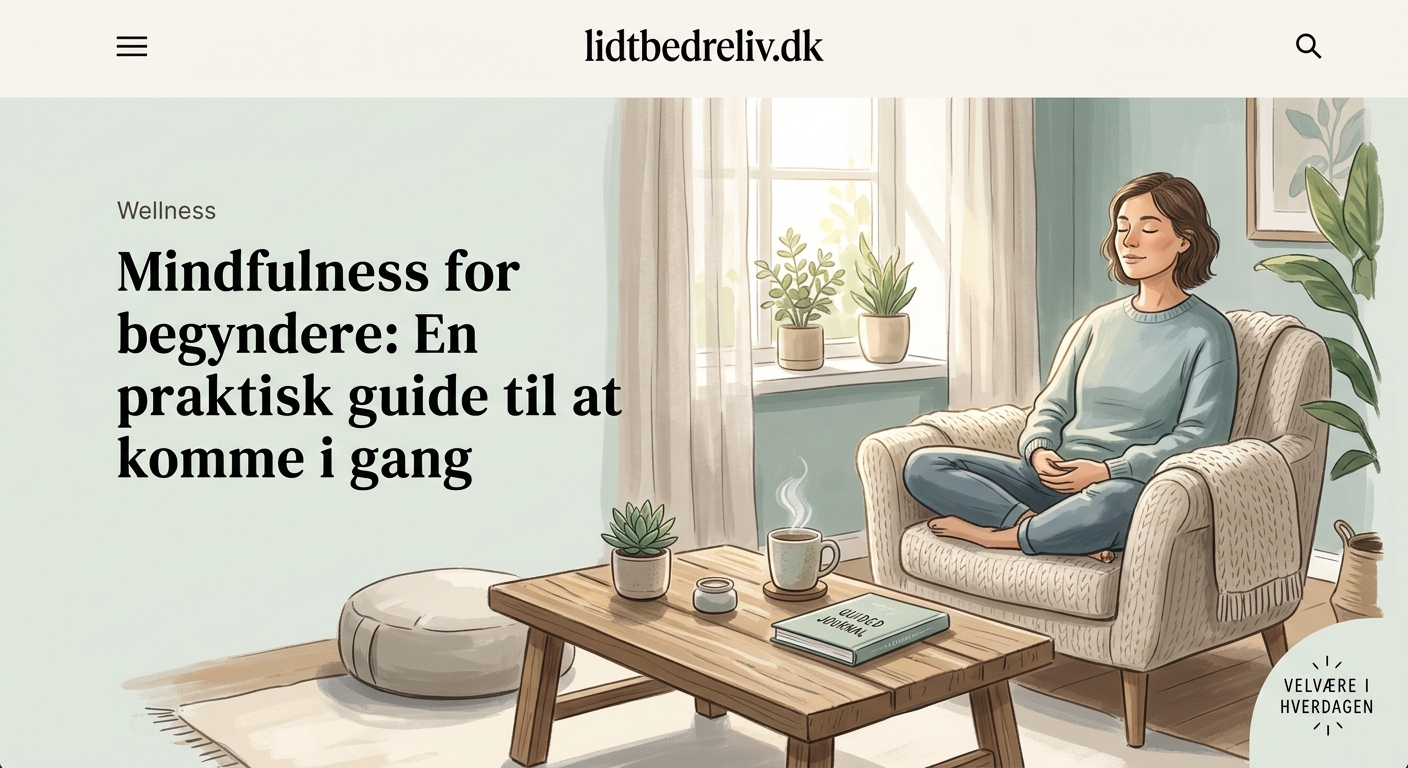 Mindfulness for begyndere: En praktisk guide til at komme i gang - Illustration 1