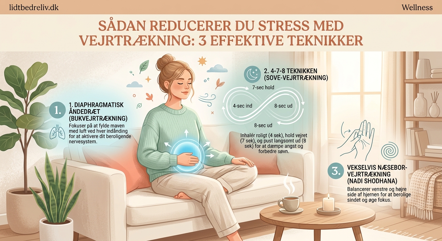 Sådan reducerer du stress med vejrtrækning: 3 effektive teknikker - Illustration 1