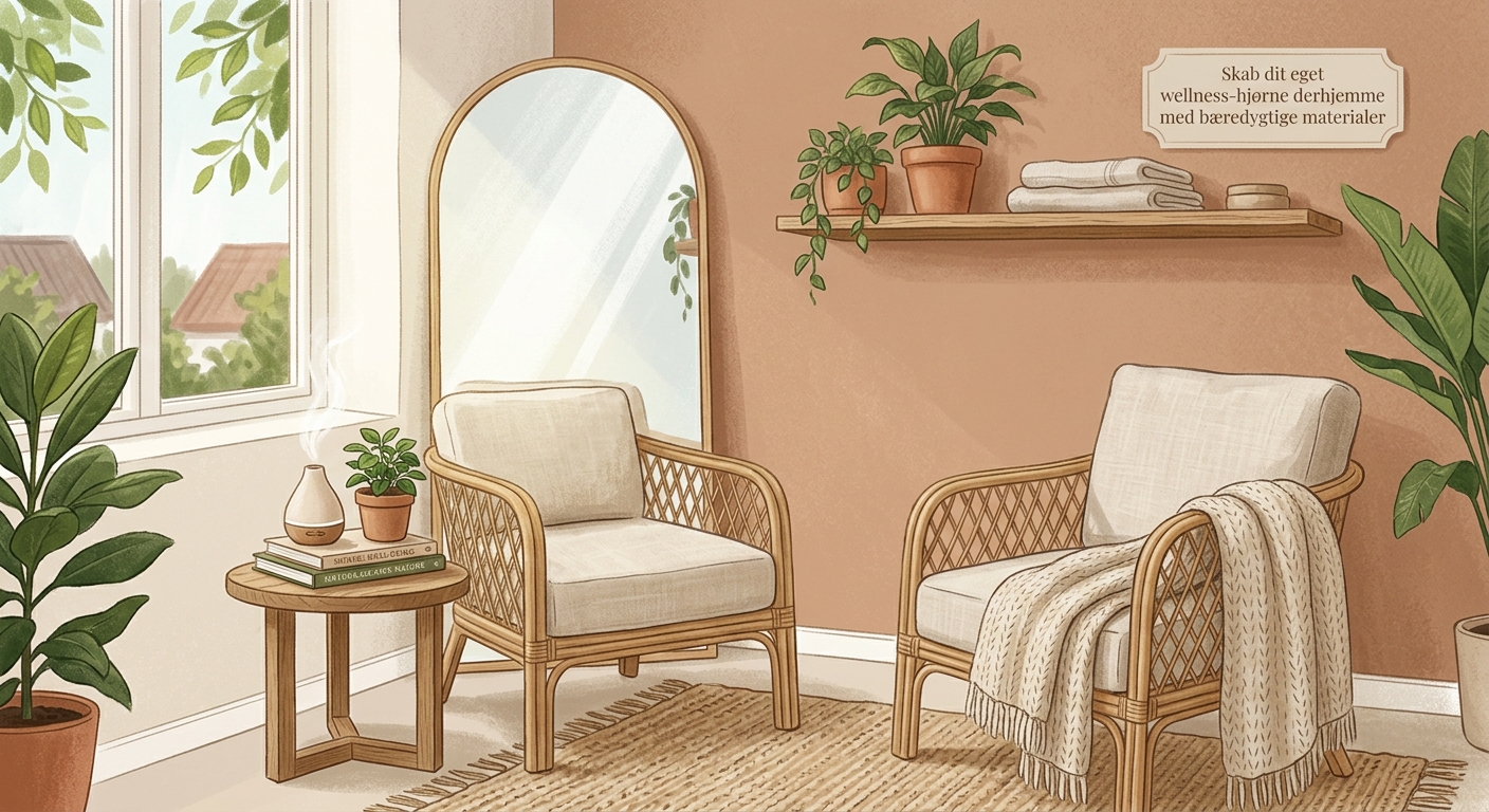 Skab dit eget wellness-hjørne derhjemme med bæredygtige materialer - Illustration 1