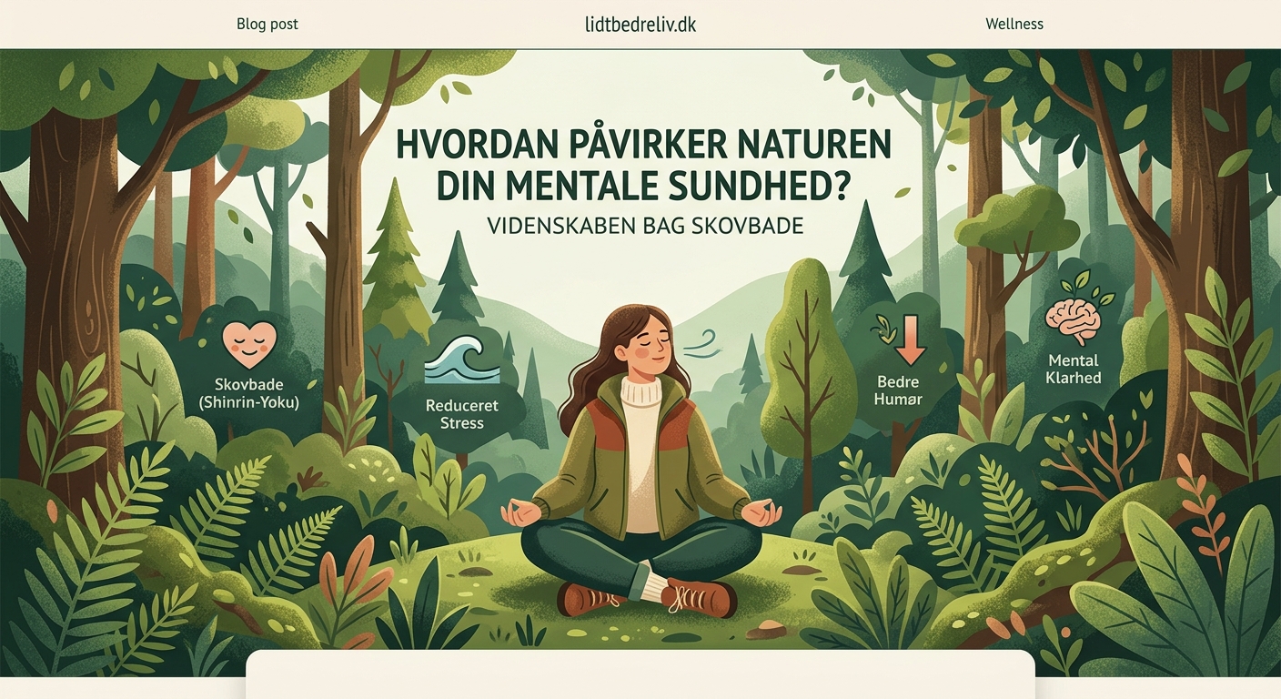 Hvordan påvirker naturen din mentale sundhed? Videnskaben bag skovbade - Illustration 1