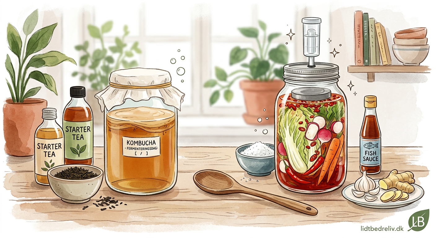 Begynderguide til fermentering: Lav din egen kombucha og kimchi - Illustration 1