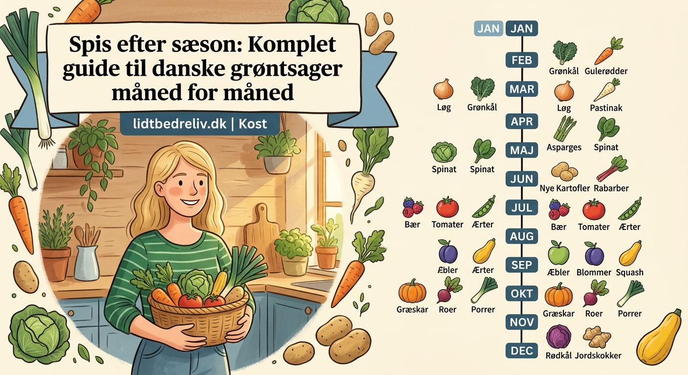 Spis efter sæson: Komplet guide til danske grøntsager måned for måned - Illustration 1