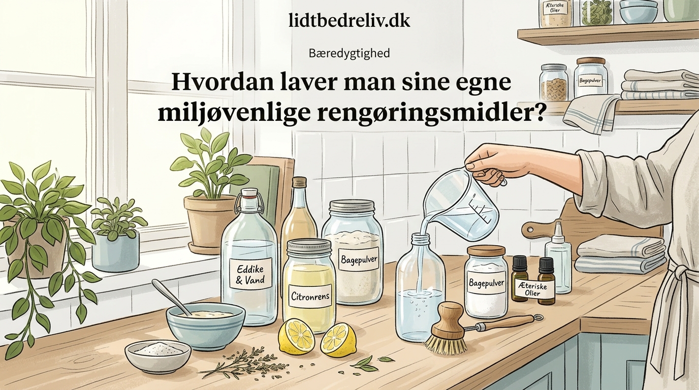 Hvordan laver man sine egne miljøvenlige rengøringsmidler? - Illustration 1