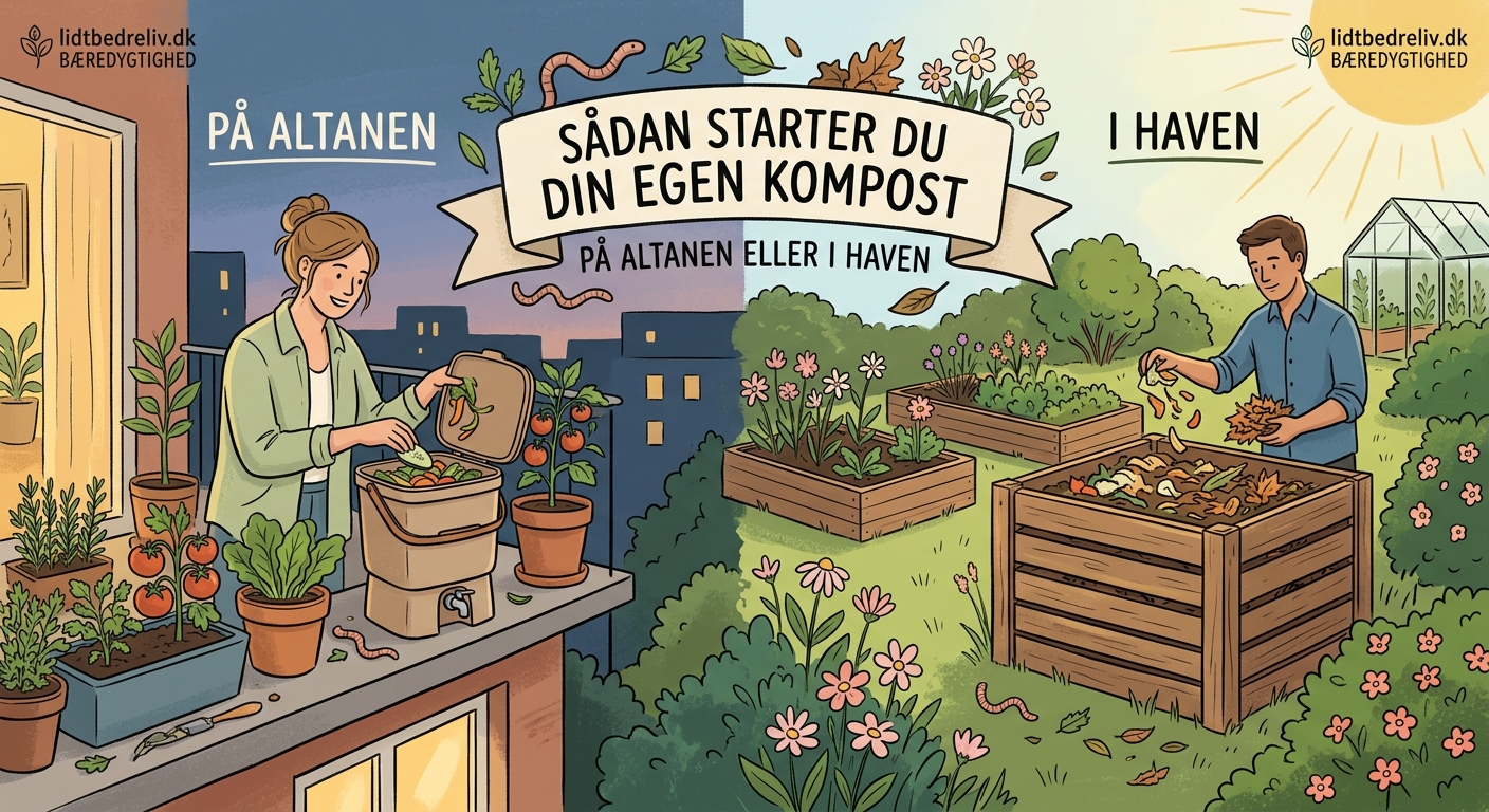 Sådan starter du din egen kompost på altanen eller i haven - Illustration 1