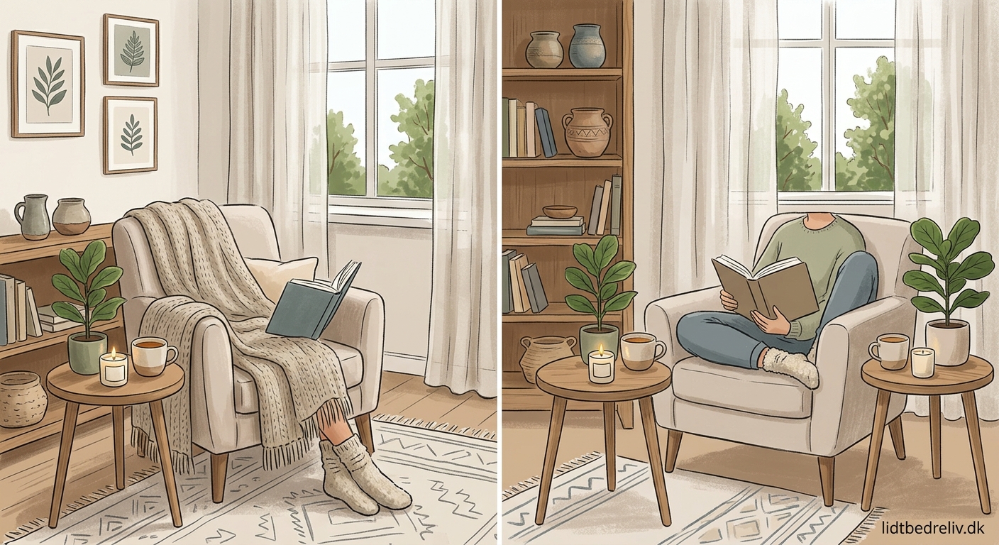 Skab dit eget velværehjørne: Inspiration til et roligt rum derhjemme - Illustration 2
