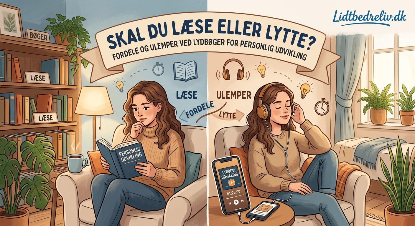 Skal du læse eller lytte? Fordele og ulemper ved lydbøger for personlig udvikling - Illustration 2