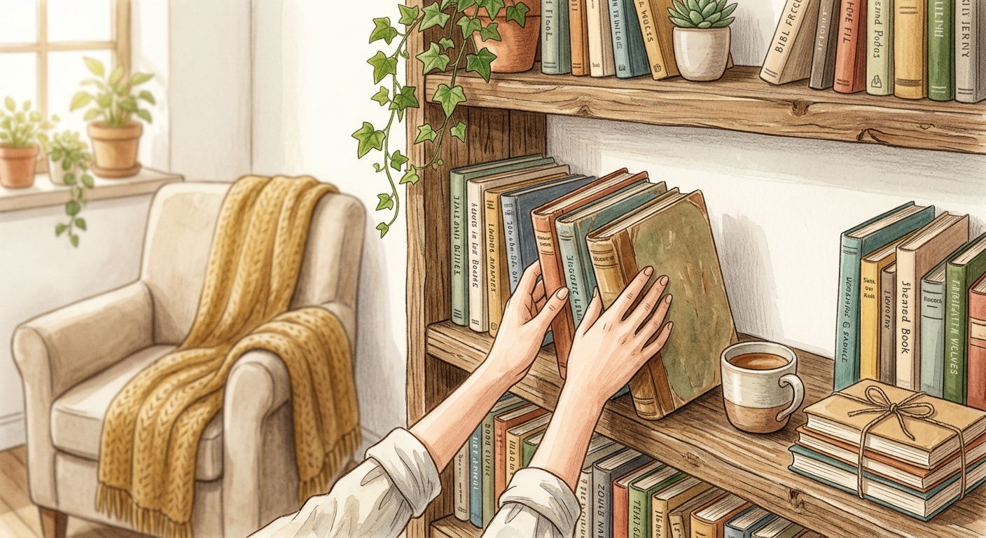 Guide: Sådan bygger du et bæredygtigt hjemmebibliotek - Illustration 1