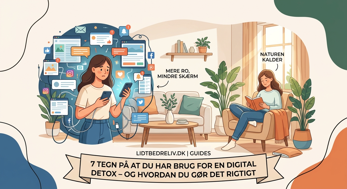 7 tegn på at du har brug for en digital detox – og hvordan du gør det rigtigt - Illustration 1