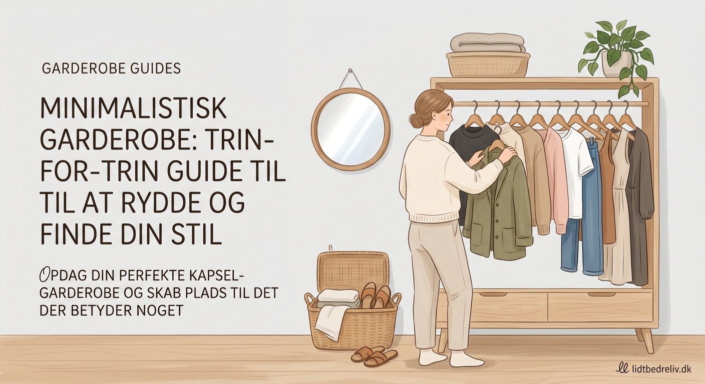 Minimalistisk garderobe: Trin-for-trin guide til at rydde ud og finde din stil - Illustration 1