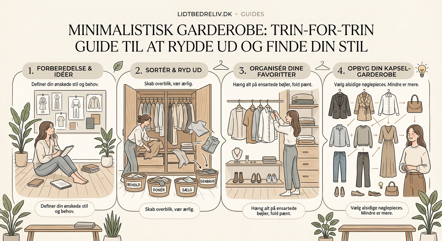 Minimalistisk garderobe: Trin-for-trin guide til at rydde ud og finde din stil - Illustration 2