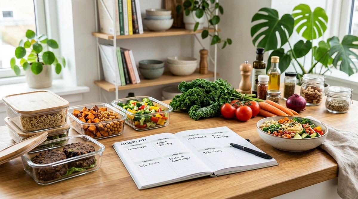 Hvordan planlægger du en uge med plantebaserede måltider når du har travlt?