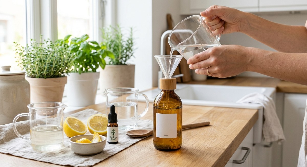 Sådan laver du din egen naturlige rengøringsspray på 5 minutter